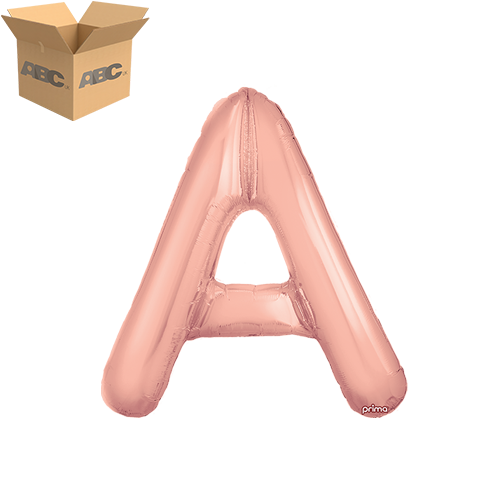 16" Rose Gold Letter A (Case of 50)