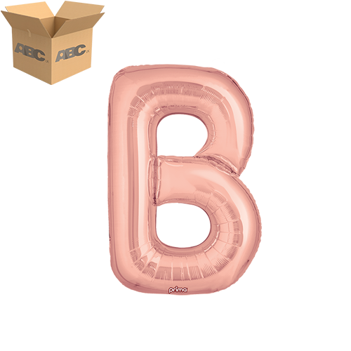 16" Rose Gold Letter B (Case of 50)