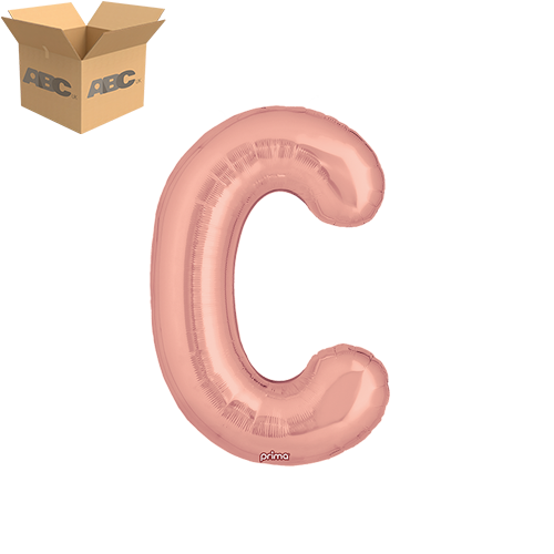 16" Rose Gold Letter C (Case of 50)