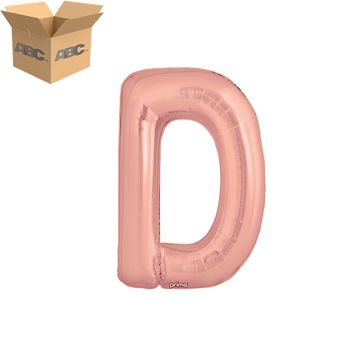 16" Rose Gold Letter D (Case of 50)