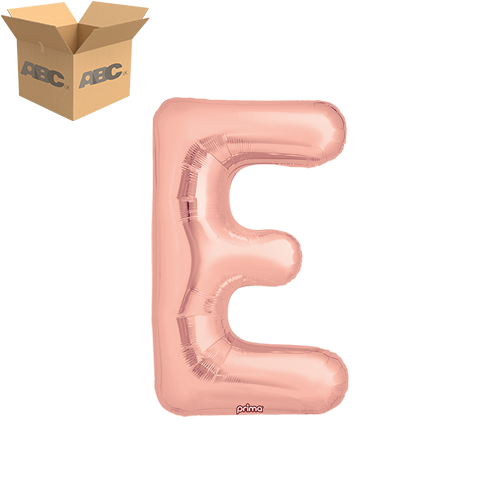 16" Rose Gold Letter E (Case of 50)