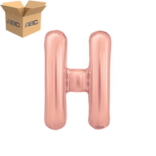 16" Rose Gold Letter H (Case of 50)