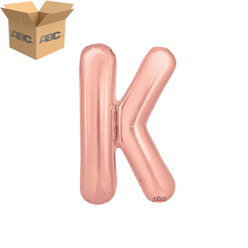 16" Rose Gold Letter K (Case of 50)