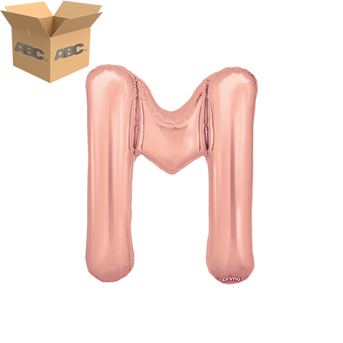 16" Rose Gold Letter M (Case of 50)