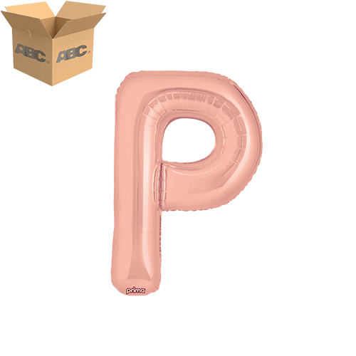 16" Rose Gold Letter P (Case of 50)