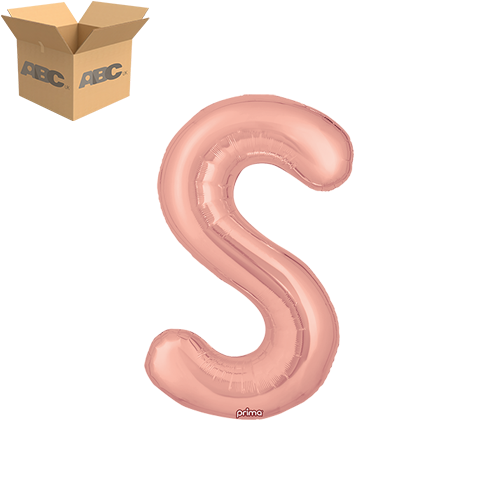 16" Rose Gold Letter S (Case of 50)