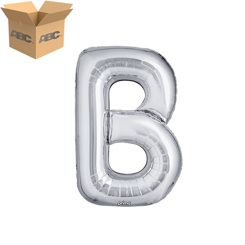 16" Silver Letter B (Case of 50)