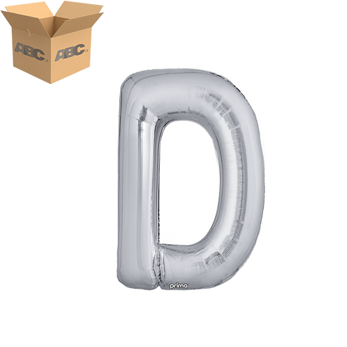 16" Silver Letter D (Case of 50)