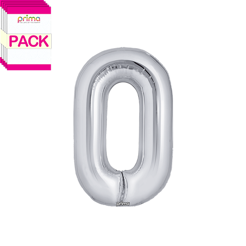 16" Silver Letter O (Pack of 5)