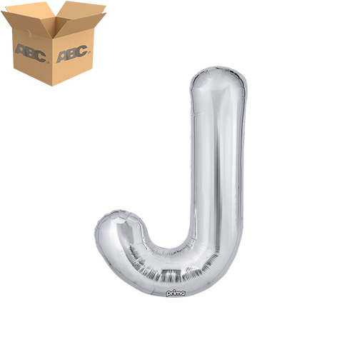 16" Silver Letter J (Case of 50)