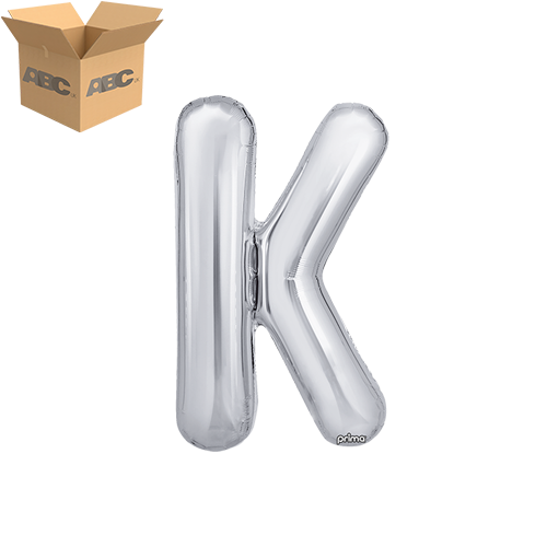 16" Silver Letter K (Case of 50)