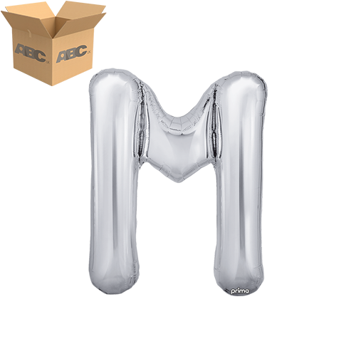 16" Silver Letter M (Case of 50)