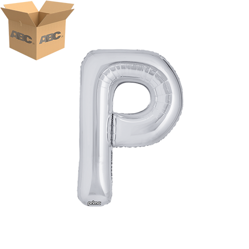 16" Silver Letter P (Case of 50)