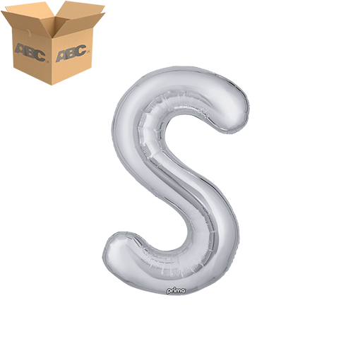 16" Silver Letter S (Case of 50)