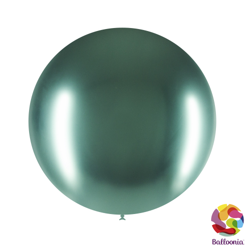 24" (2ft) Round Balloons - Brilliant. Green B03 - 2CT - Balloonia