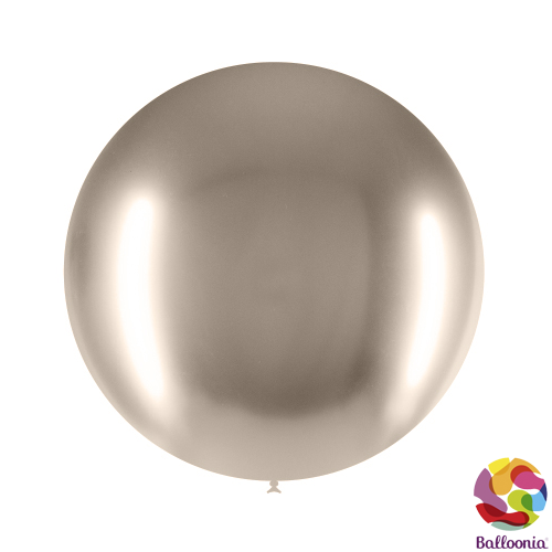 24" (2ft) Round Balloons - Brilliant. Beige B08 - 2CT - Balloonia