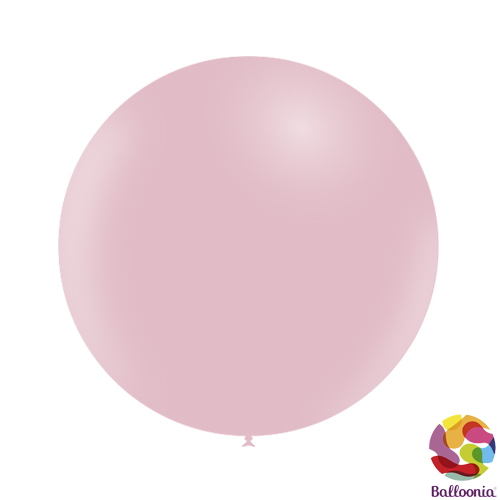 24" (2ft) Round Balloons - Matte. Baby Pink T02 - 2CT - Balloonia