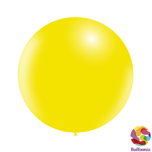 24" (2ft) Round Balloons - Lemon P22 - 2CT - Balloonia