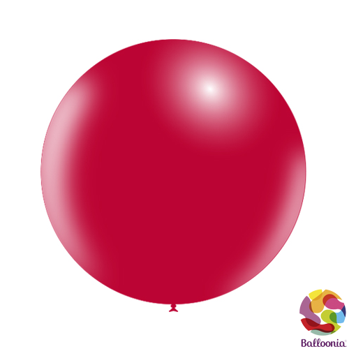 24" (2ft) Round Balloons - Red P25 - 2CT - Balloonia