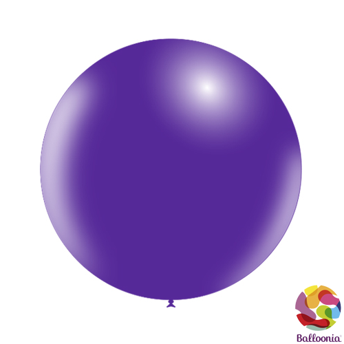 24" (2ft) Round Balloons - Purple P32 - 2CT - Balloonia