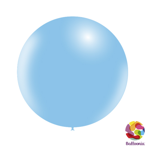 24" (2ft) Round Balloons - Sky Blue P33 - 2CT - Balloonia