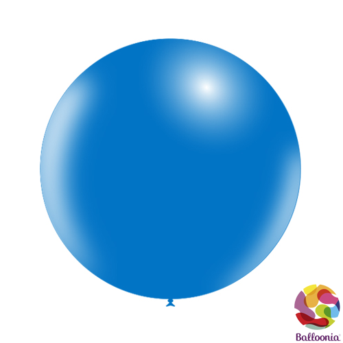 24" (2ft) Round Balloons - Blue P34 - 2CT - Balloonia