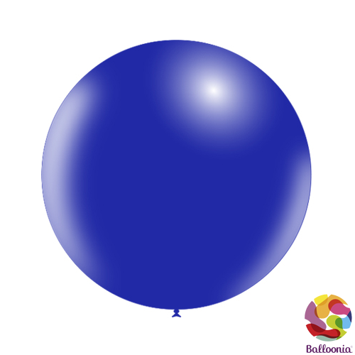 24" (2ft) Round Balloons - Navy Blue P35 - 2CT - Balloonia