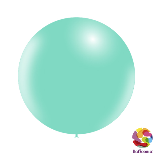 24" (2ft) Round Balloons - Mint Greenp37 - 2CT - Balloonia