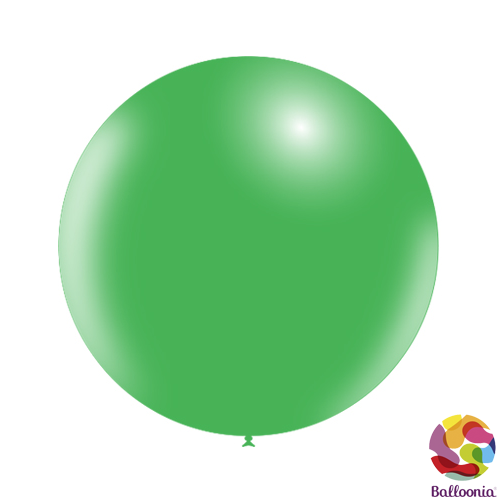 24" (2ft) Round Balloons - Green P38 - 2CT - Balloonia