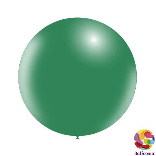 24" (2ft) Round Balloons - Forest Green P39 - 2CT - Balloonia