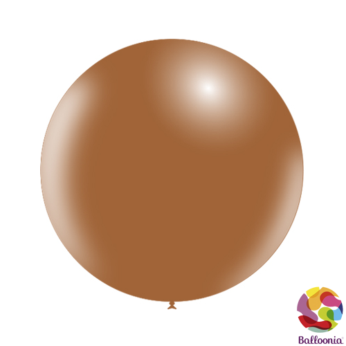 24" (2ft) Round Balloons - Brown P45 - 2CT - Balloonia