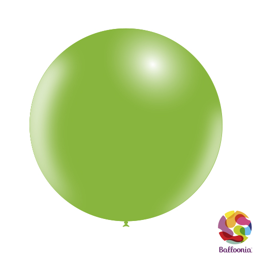 24" (2ft) Round Balloons - Apple Green P46 - 2CT - Balloonia