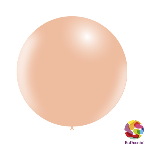 24" (2ft) Round Balloons - Peach P48 - 2CT - Balloonia