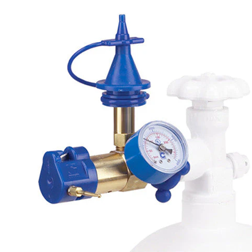 Classic Inflator with Gauge, Soft-Touch Push Valve