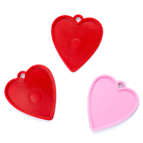 [91013] Red & Pink Weights - Hearts 8g (Pack of 100)