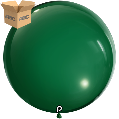 [PL-DGRN-36-25-4-CASE] Dark Green 36" Round - 4CT  (25 Bags)