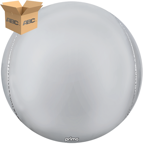 [PS-4D-SILVER-40-50-1-CASE] 40” Giant Silver Sphere (Case of 50)