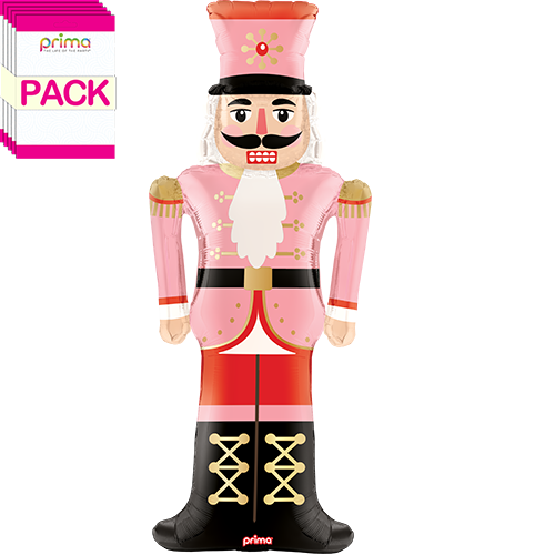 [PF-0039-47-50-1-BAND] 47" Pink Nutcracker Special Shape (Pack of 5)