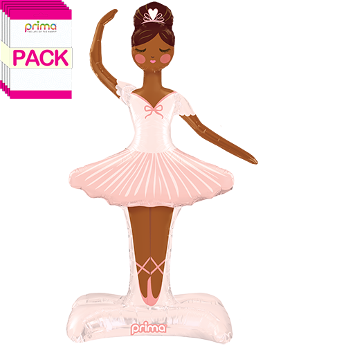 [PF-0049-49-50-1-BAND] 49" Standing Ballerina Shape - Dark Skin (Pack of 5)