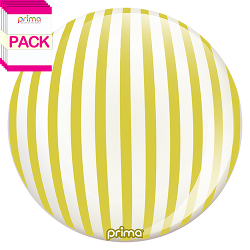 [PS-GDST-22-50-1-BAND] 20” Gold Stripe Sphere (Pack of 10)