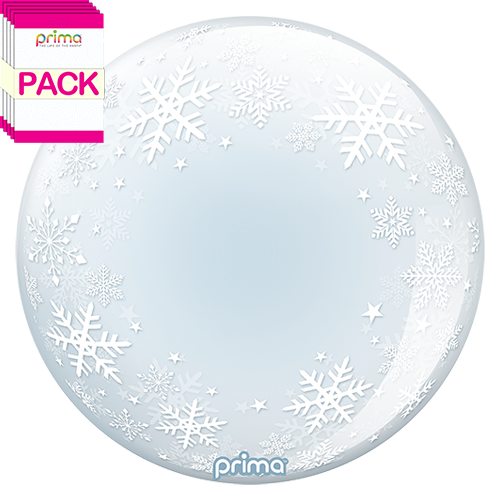 [PS-WSNO-22-50-1-BAND] 20” White Snowflakes Sphere (Pack of 10)