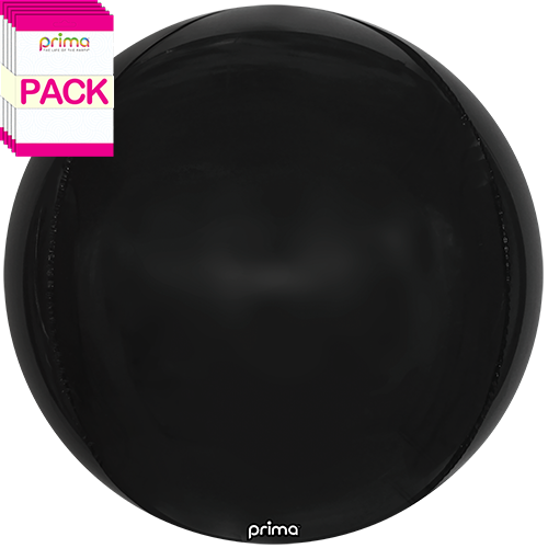 [PS-4D-BLACK-40-50-1-BAND] 40” Giant Black Sphere (Pack of 10)