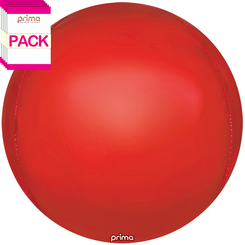 [PS-4D-RED-40-50-1-BAND] 40” Giant Red Sphere (Pack of 10)