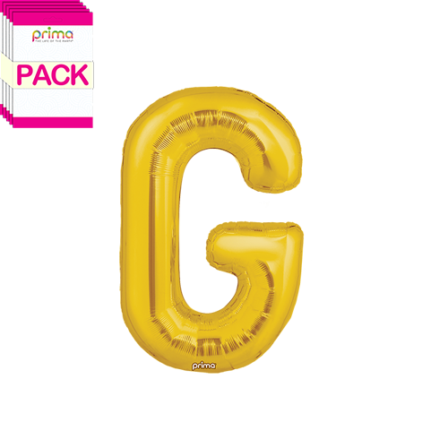 [PF-GLDG-16-50-2-BAND] 16" Gold Letter G (Pack of 5)