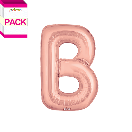 [PF-RGDB-16-50-2-BAND] 16" Rose Gold Letter B (Pack of 5)