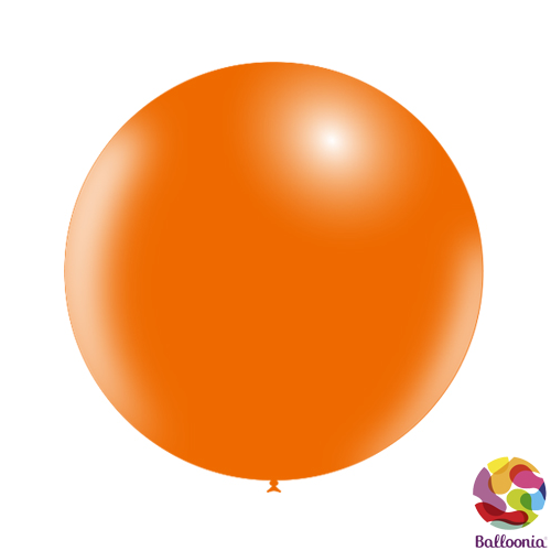 [2FTP24*2] 24" (2ft) Round Balloons - Orange P24 - 2CT - Balloonia